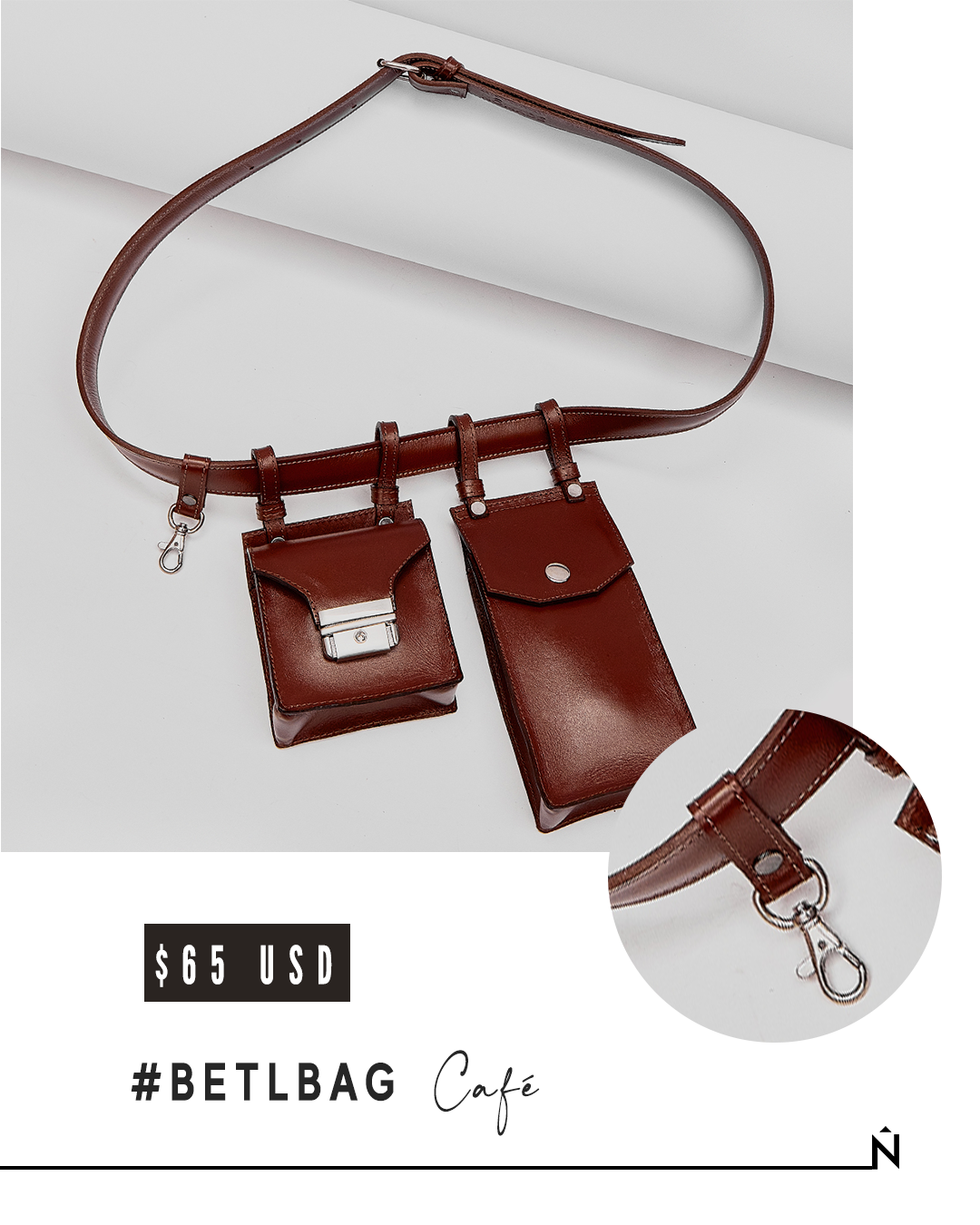 Belbag de cuero Marrón
