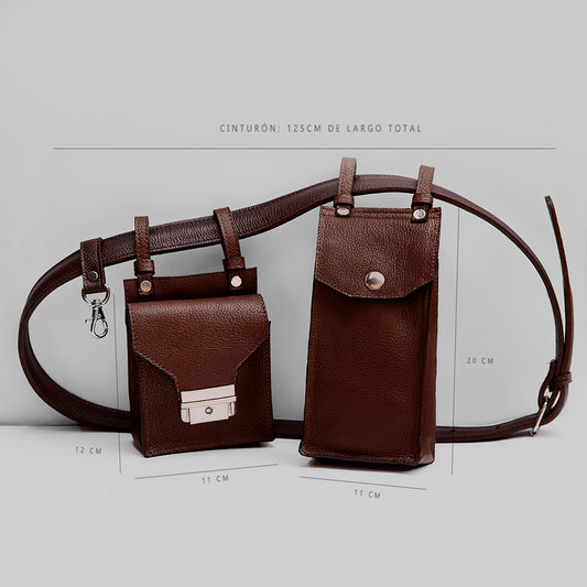 Belbag de cuero Chocolate